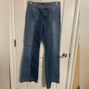 Fashion nova split color denim